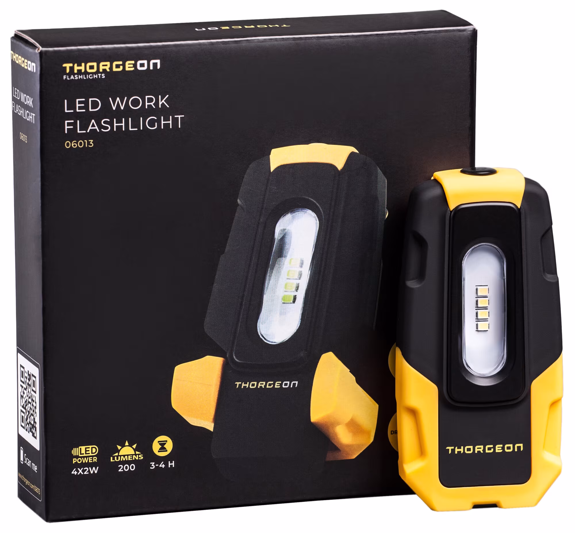LED-ficklampa 4x2W 200Lm IP20 THORGEON