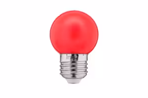 LED-färglampa 1W G45 240V 10Lm PC röd THORGEON